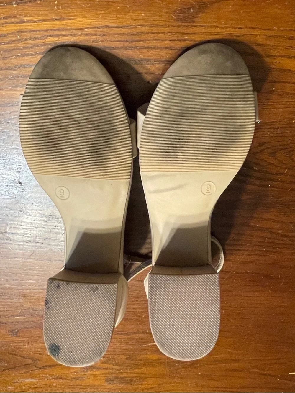 Women’s Madden Girl strappy heels size 9 nude beige